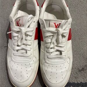 Louis Vuitton White and Red Men's Sneakers